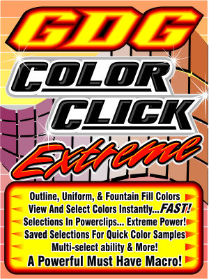 GDG Color Click Extreme Plus for X6 : FREE Bonus Macro: GDG Selection Saver