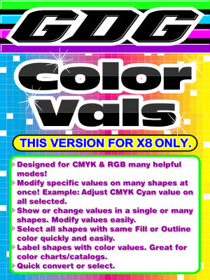 GDG Color Vals for X8