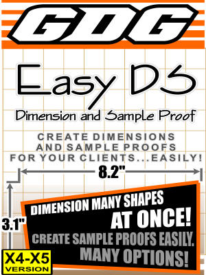 GDG Easy DS (Dimension and Sample Proof) for X4 or X5
