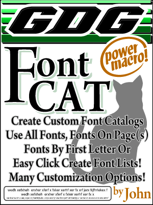 GDG Font Cat by John for X5 and below