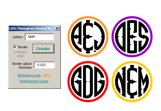 form image of font and macro X6