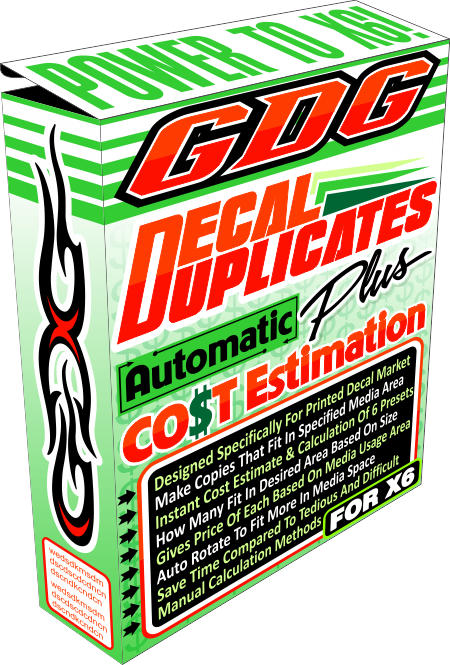 decal macro and cost calulator estimate