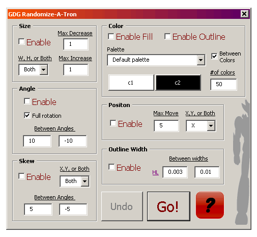 random randomize macro corel draw
