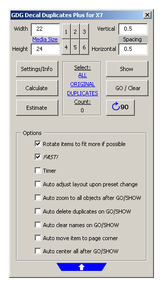 decal macro and cost calulator estimate form for Coreldraw v.2019
