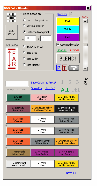 color blend macro corel draw