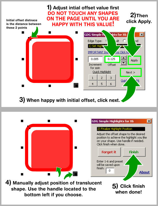 simple highlights corel draw macro pic 2