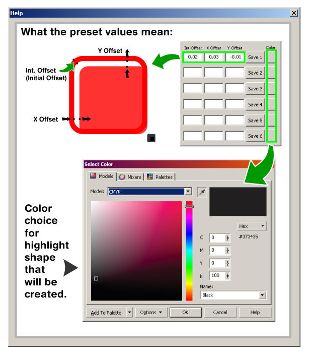 simple highlights corel draw v.2019